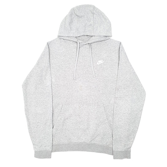 Mens Grey Nike Swoosh Hoodie Jumper