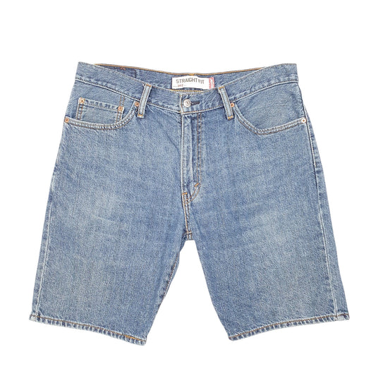 Mens Blue Levis Denim Jeans Jorts 505 straight Denim Shorts