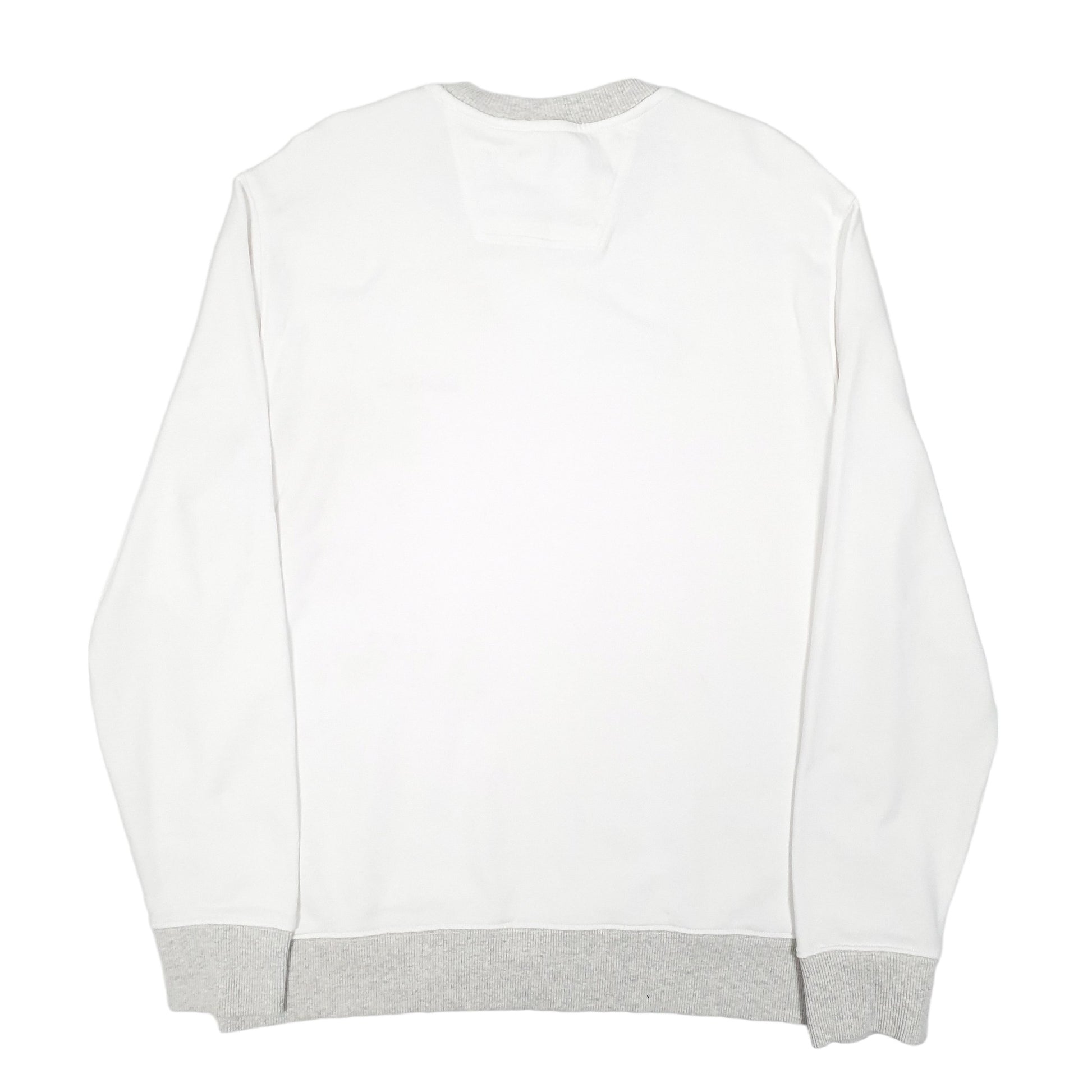 Mens White Calvin Klein Jeans Crewneck Jumper