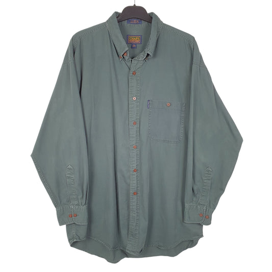 Mens Green Ralph Lauren Vintage Long Sleeve Shirt
