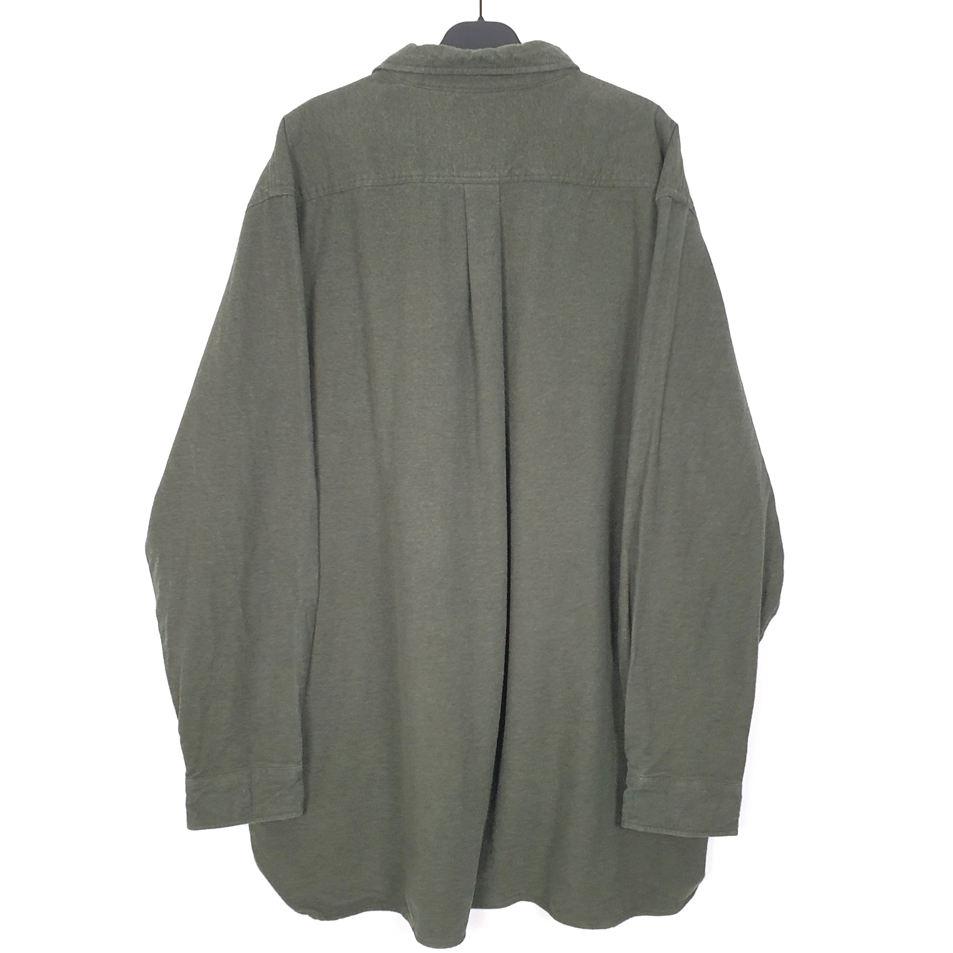 Mens Green L.L.Bean Tall Chamois Long Sleeve Shirt