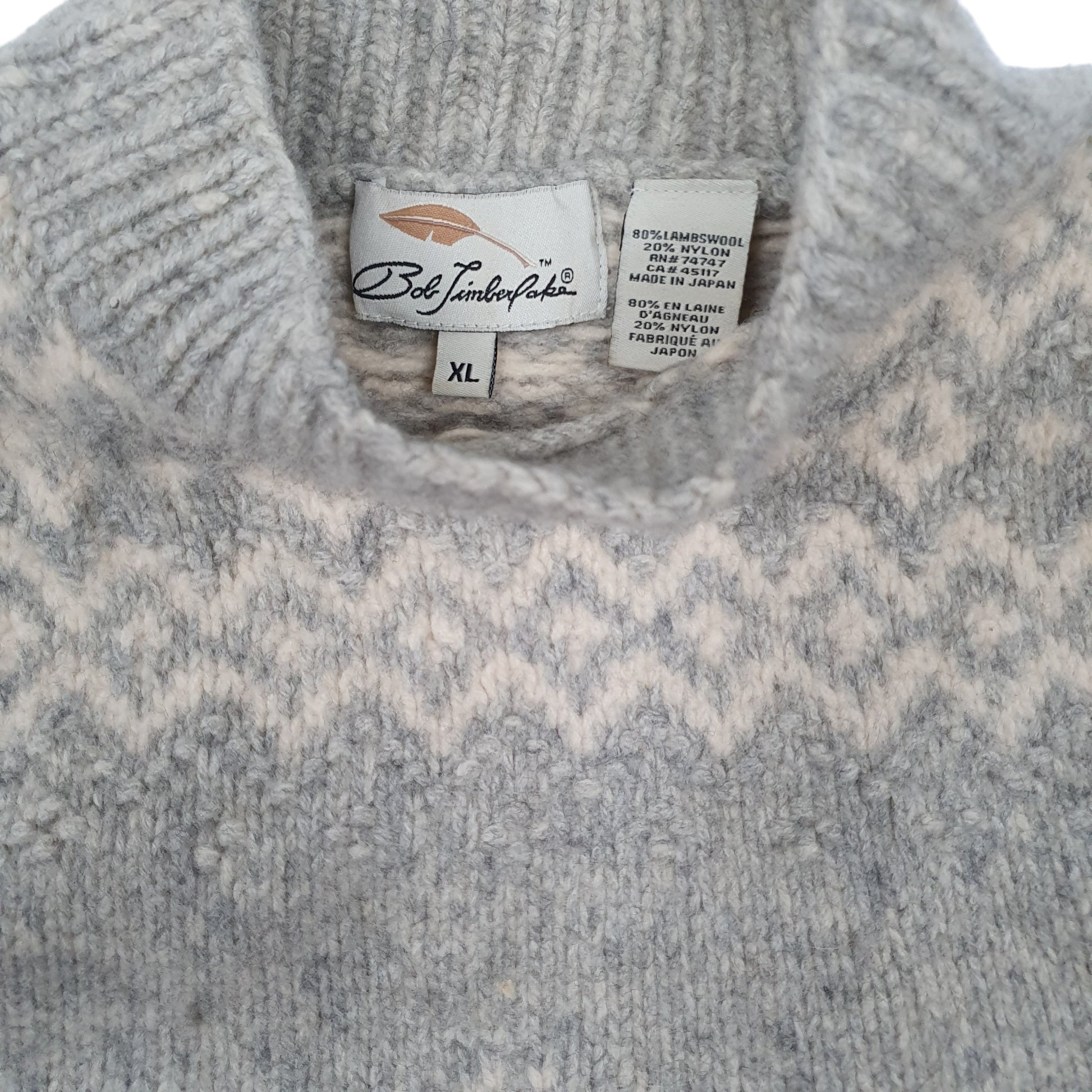 Womens Grey Bob Timberlake Knit Crewneck Jumper
