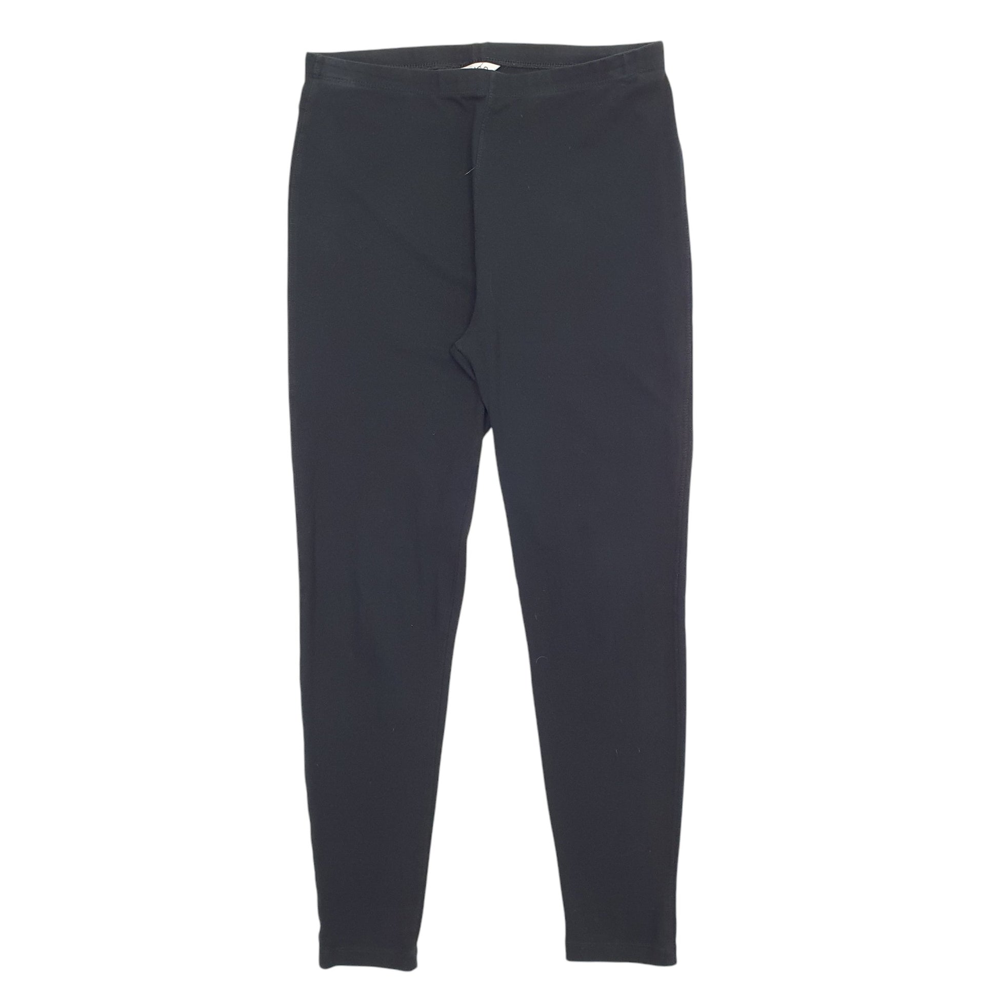 Womens Black M&S Leggings Indigo Stretch Fit Jogger Trousers