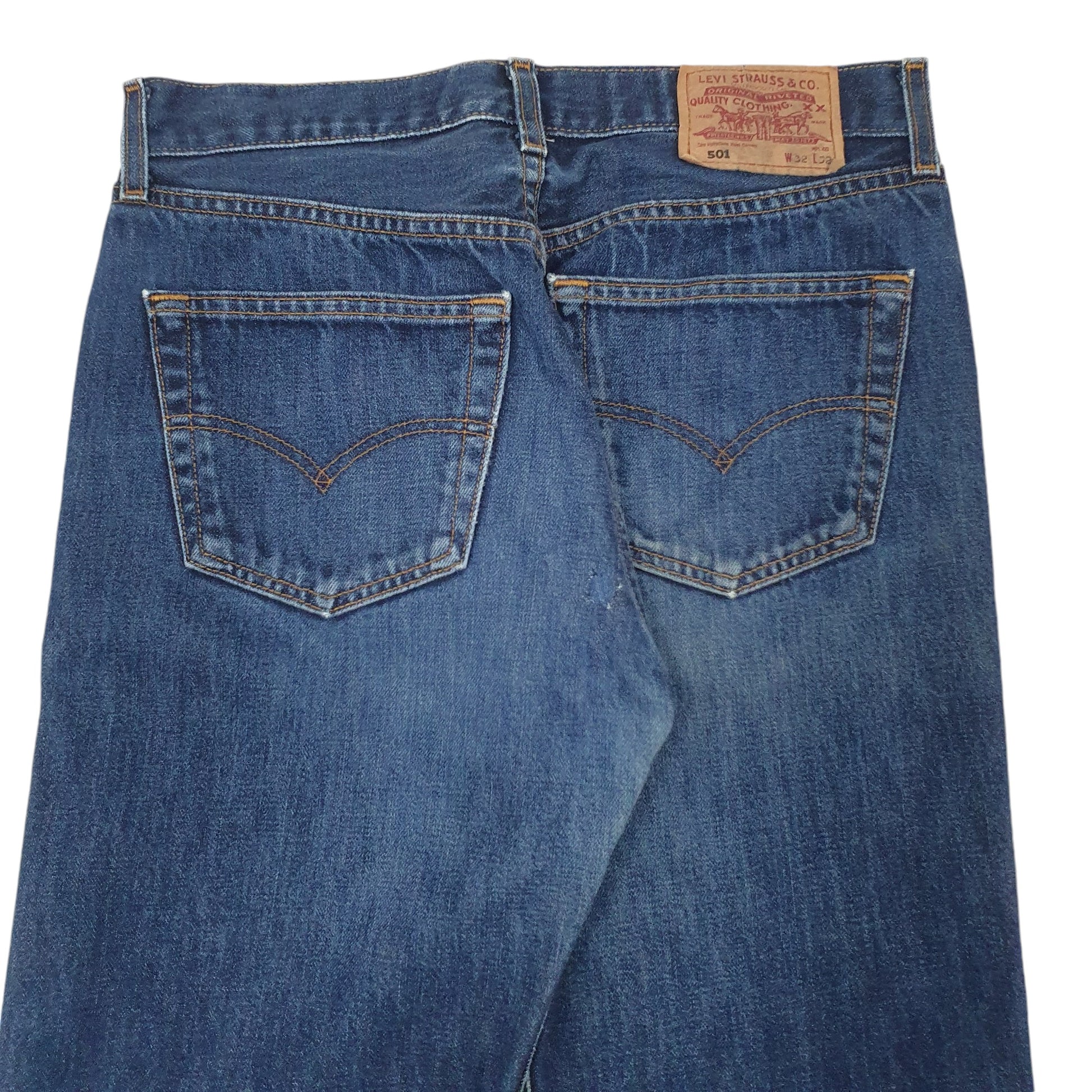 Mens Blue Levis Vintage 90s 00s 501 JeansW31 L31