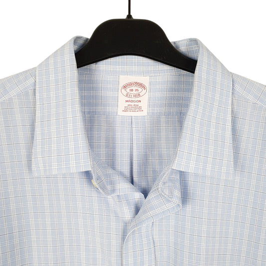 Mens Blue Brooks Brothers Madison Long Sleeve Shirt