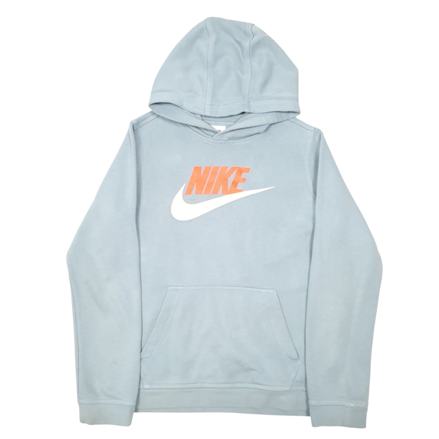 Womens Blue Nike Swoosh Hoodie Jumper