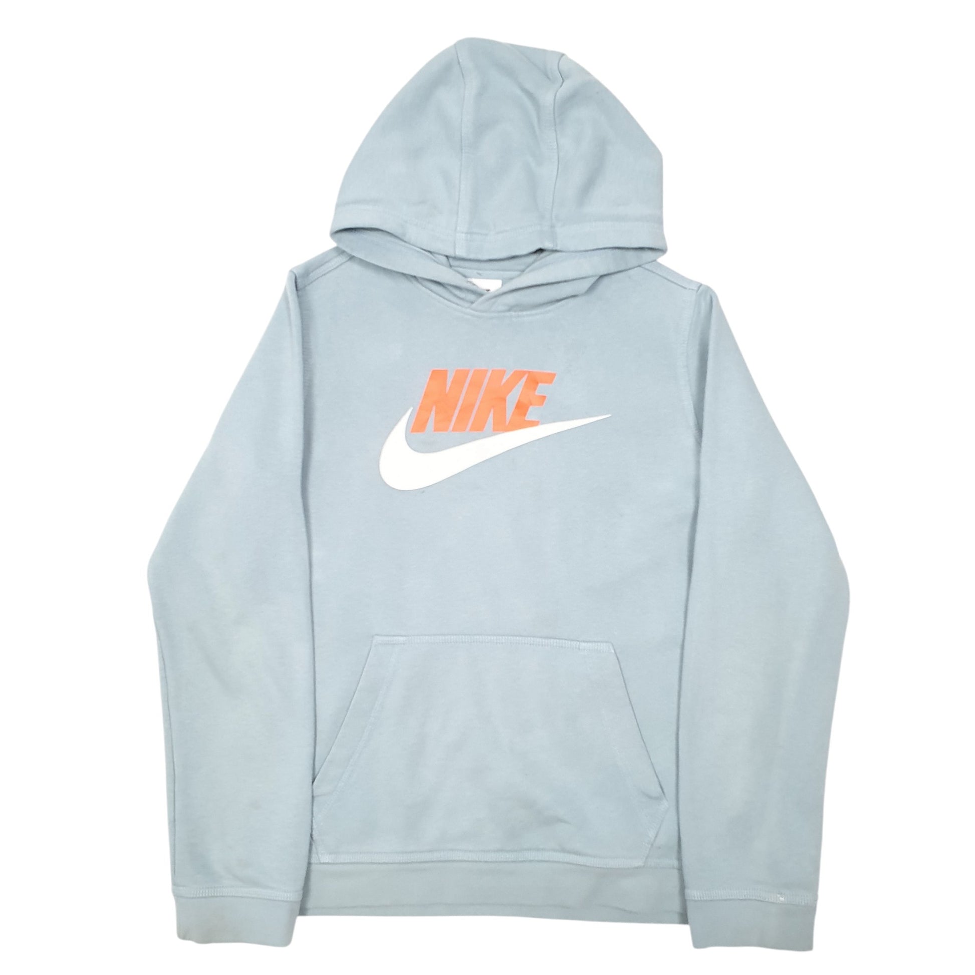 Womens Blue Nike Swoosh Hoodie Jumper