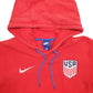 Mens Red Nike USA Hoodie Jumper
