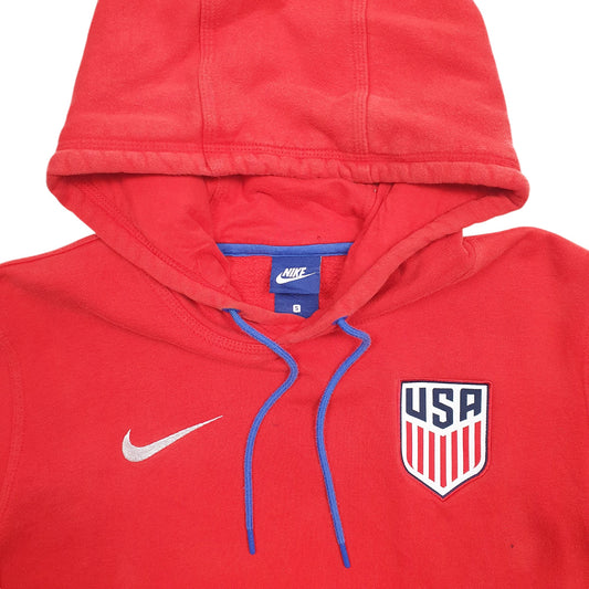 Mens Red Nike USA Hoodie Jumper