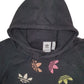 Mens Black Adidas Spellout Hoodie Jumper