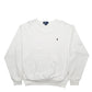 Mens White Ralph Lauren Vintage 90's Crewneck Jumper