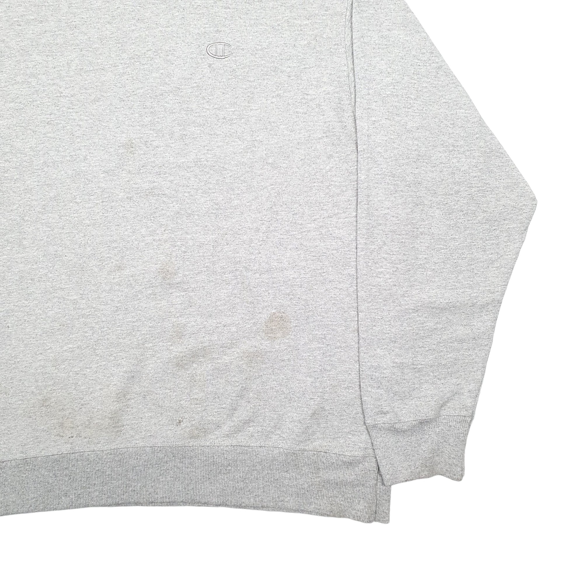 Mens Grey Champion  Crewneck Jumper