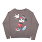 Womens Brown Disney Mickey Mouse Crewneck Jumper