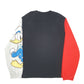 Womens Black Disney Donald Duck Spellout Crewneck Jumper