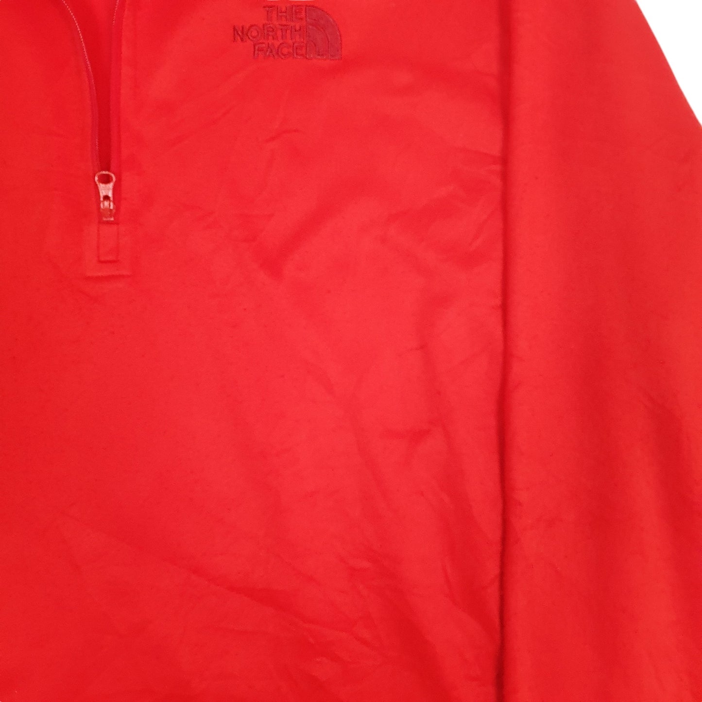 Mens Red The North Face  Quarter Zip Jumper