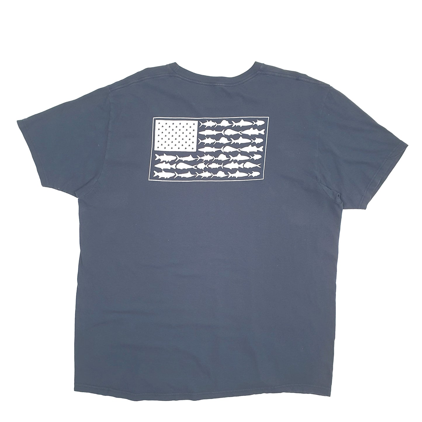 Mens Navy Columbia Sportswear PFG Fishing Short Sleeve T Shirt