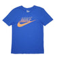 Mens Blue Nike Spellout Short Sleeve T Shirt