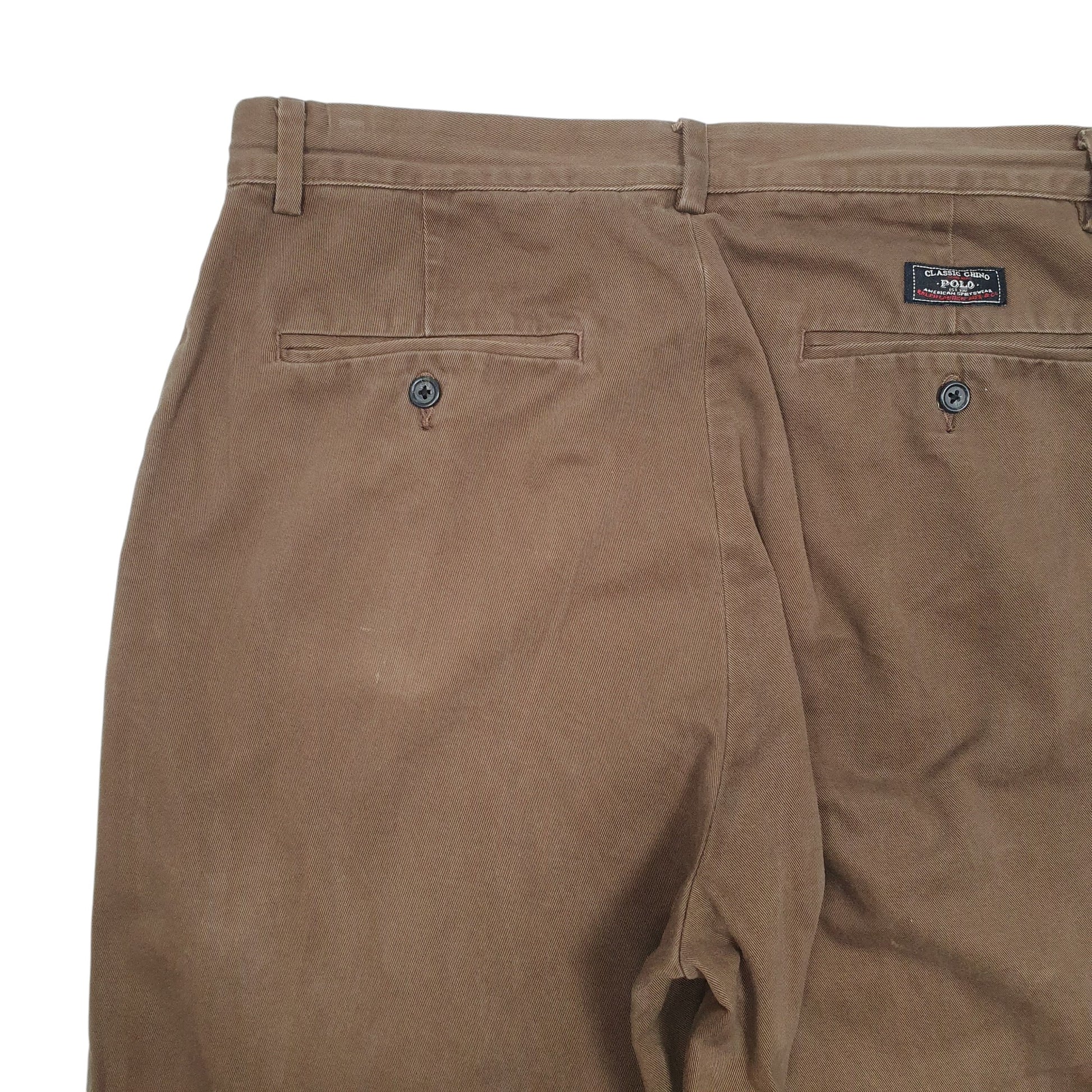 Mens Brown Polo Ralph Lauren Vintage Chino Trousers