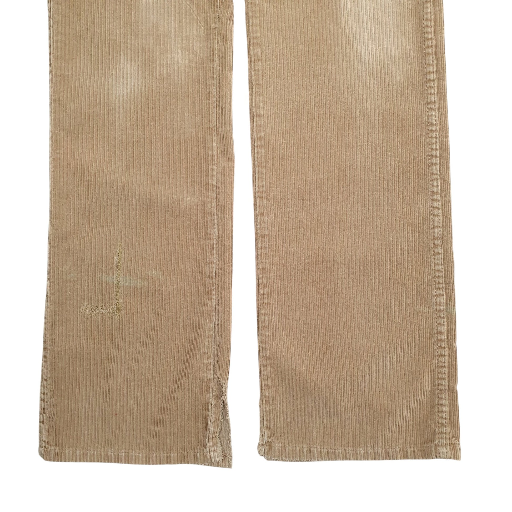 Mens Beige Wrangler  Corduroy Trousers