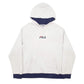 Mens White Fila  Hoodie Jumper
