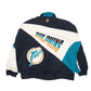 Mens Black Pro Player NFL Miami Dolphins Vintage 90s  Coat