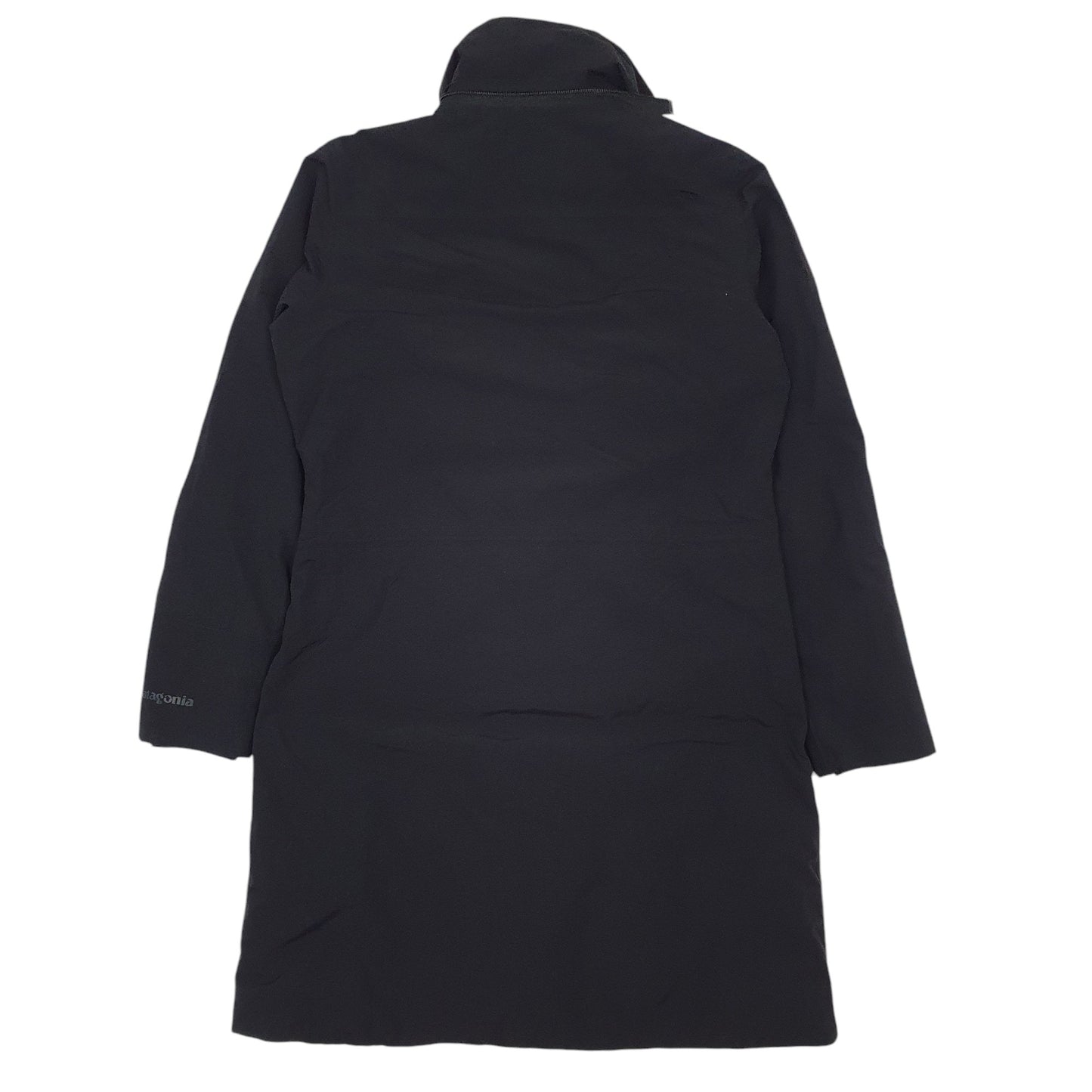 Womens Black Patagonia Longlined Hoodie Coat