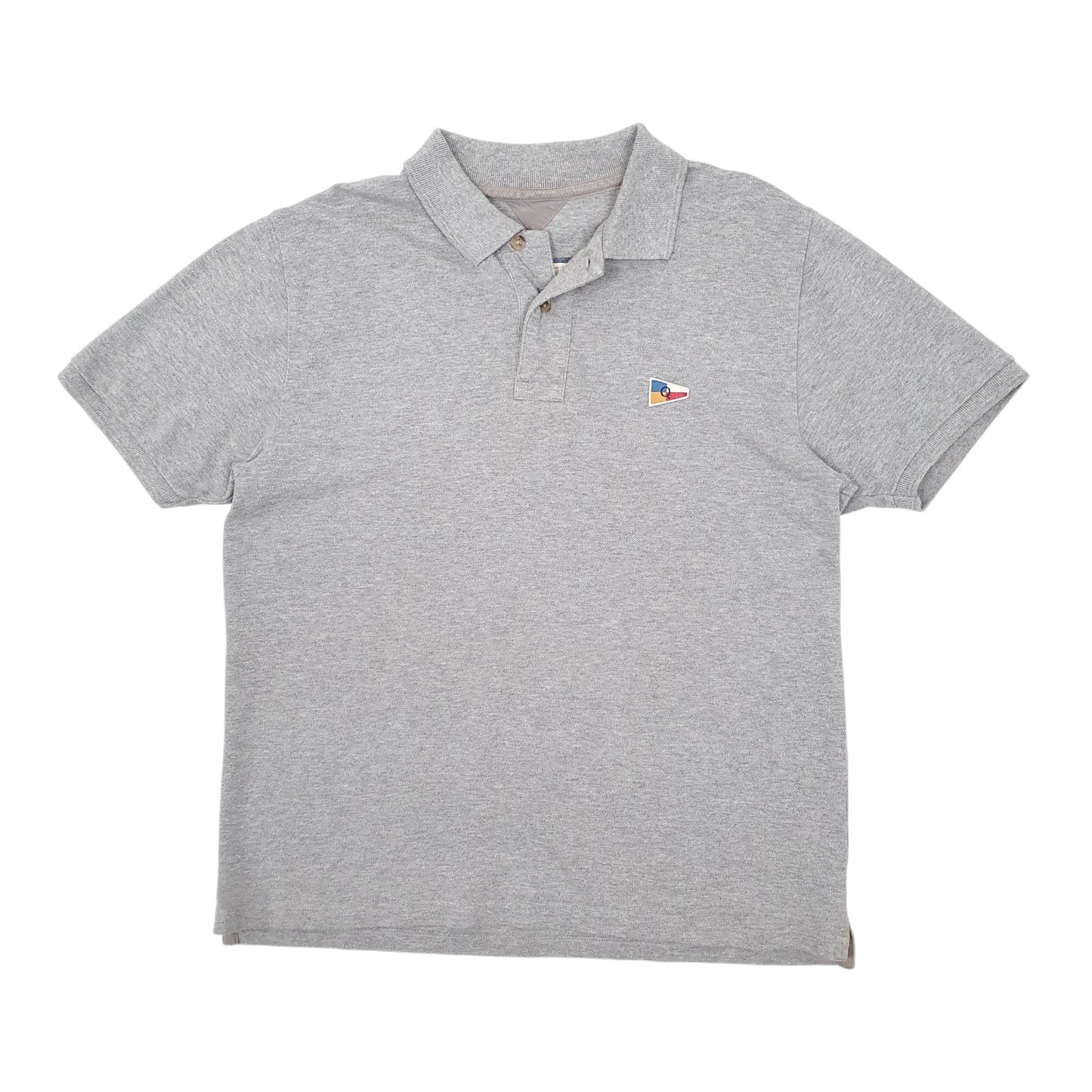 Mens Grey Quba & Co  Short Sleeve Polo Shirt