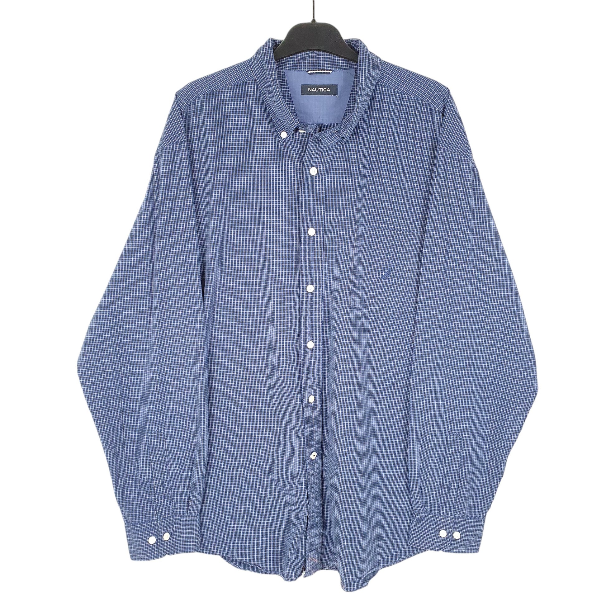 Mens Blue Nautica  Long Sleeve Shirt