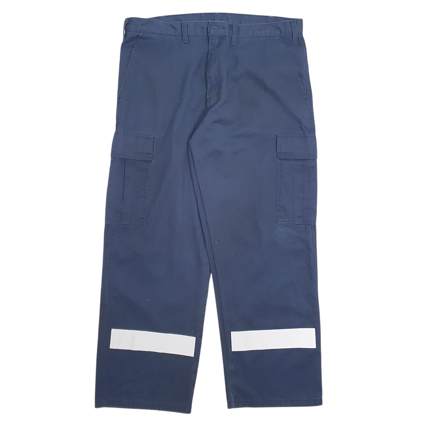 Mens Blue Big Bill Work Wear Cargo Trousers