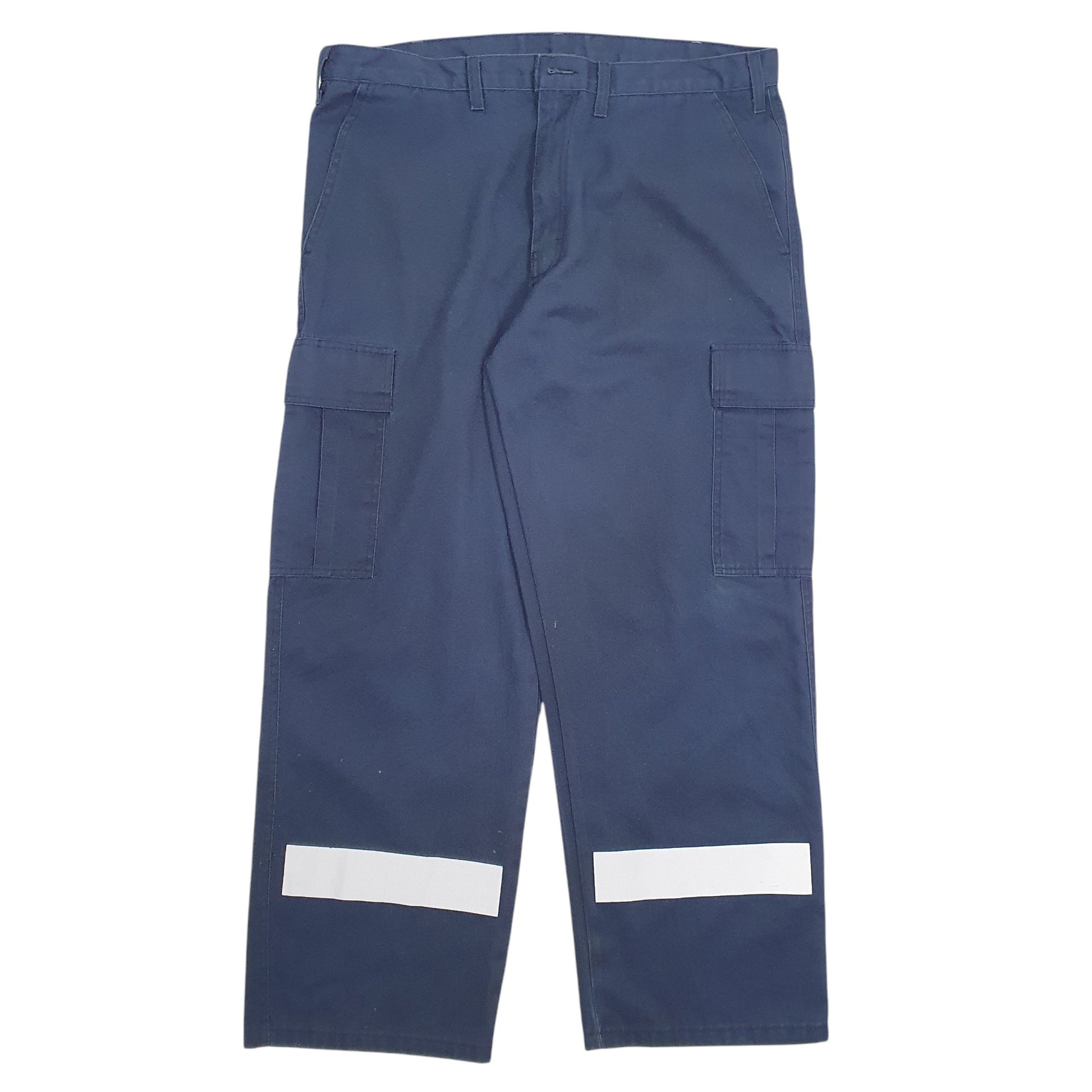 Mens Blue Big Bill Work Wear Cargo Trousers
