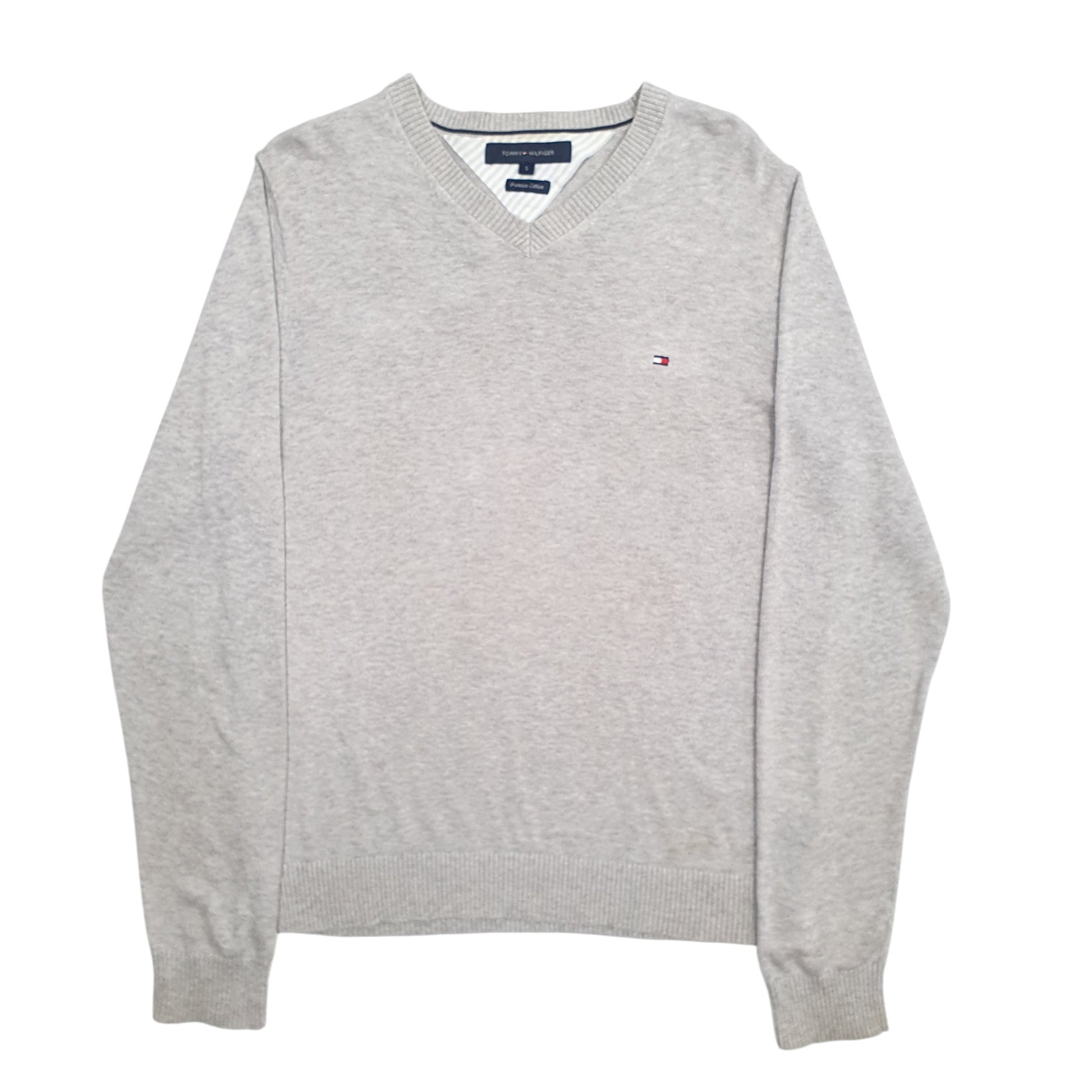 Mens Grey Tommy Hilfiger  Crewneck Jumper