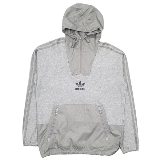 Mens Grey Adidas  Hoodie Coat
