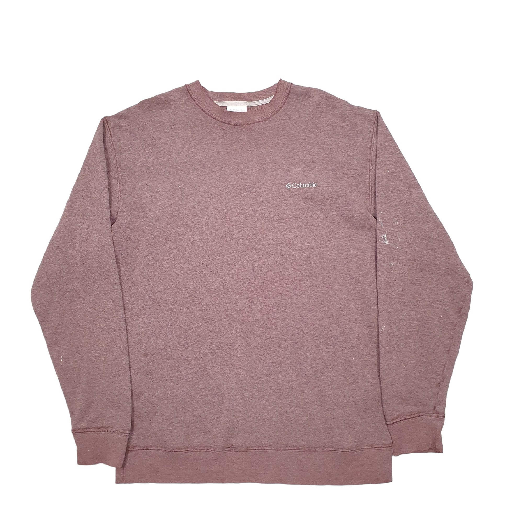Mens Brown Columbia  Crewneck Jumper
