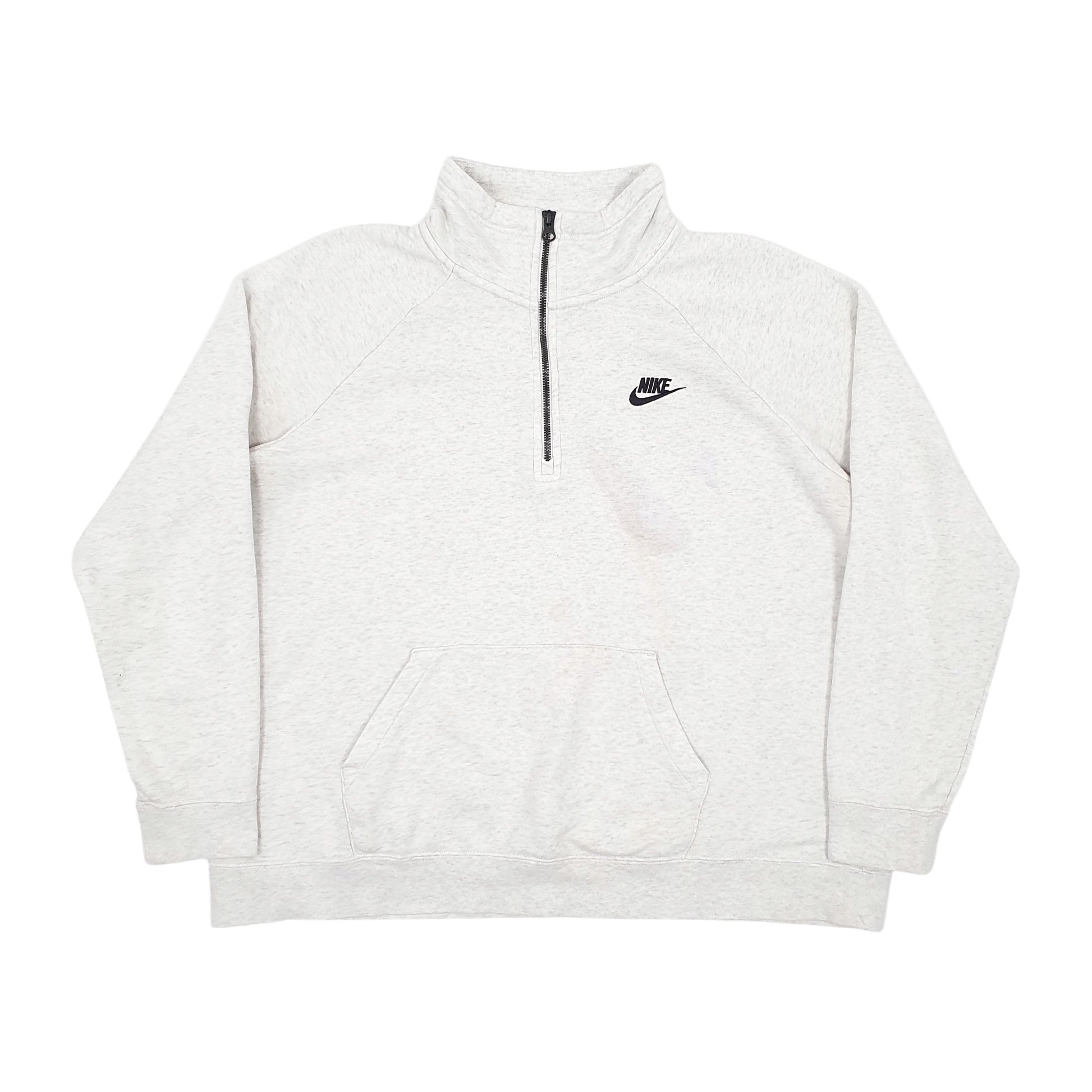 Womens Grey Nike  Quarter Zip Jumper