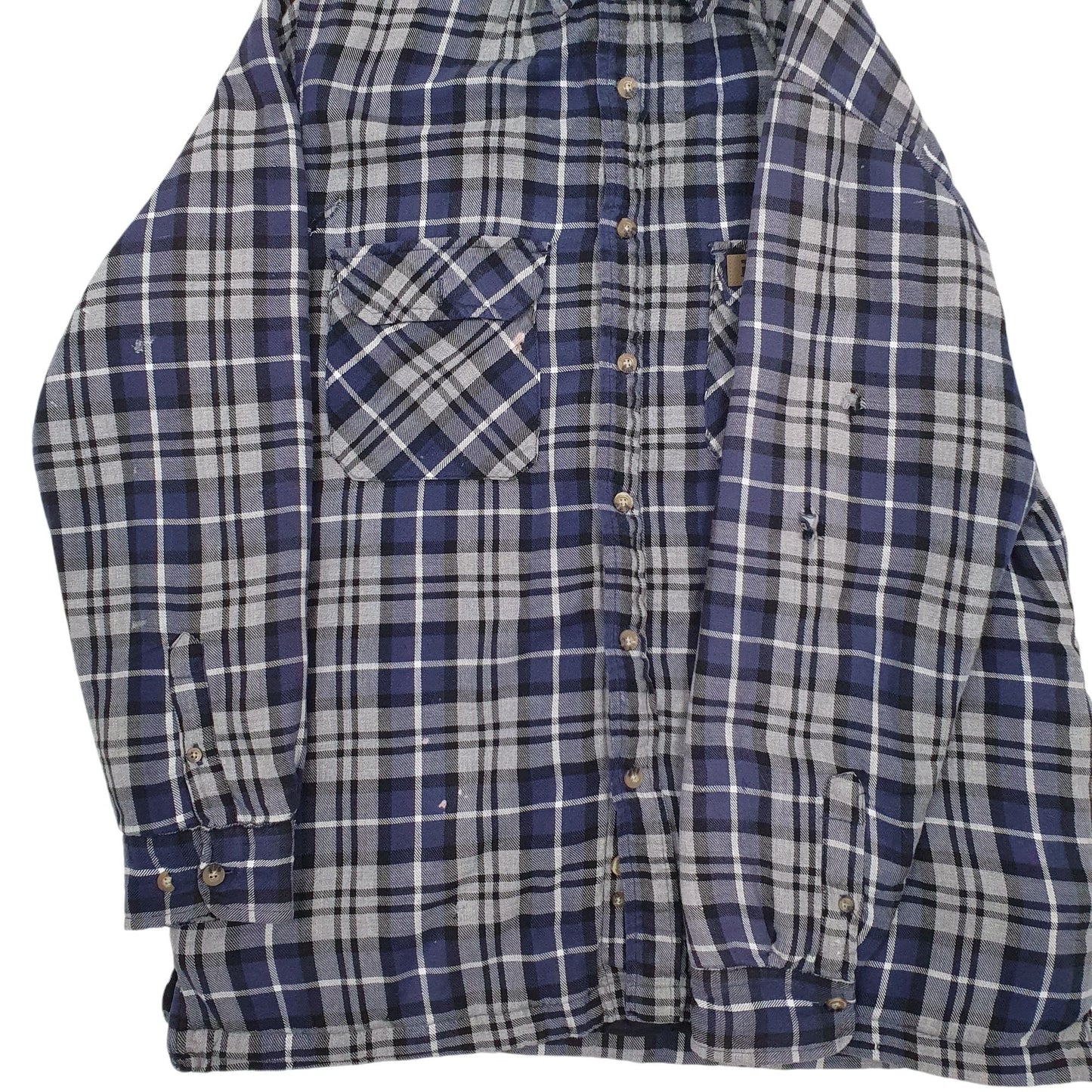 Mens Grey Wrangler Riggs Workwear Quarter Zip Coat