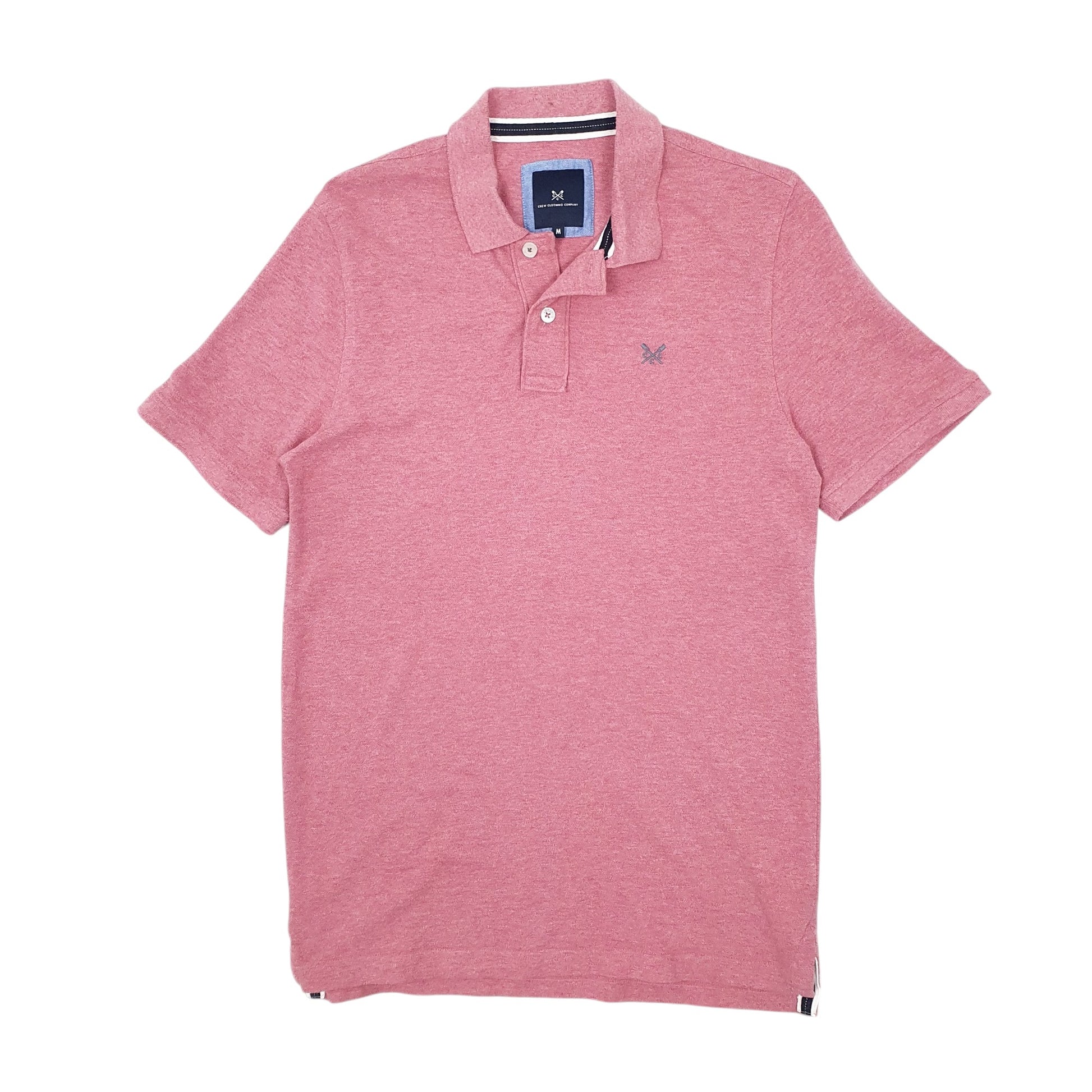 Mens Pink Crew Clothing Co  Short Sleeve Polo Shirt