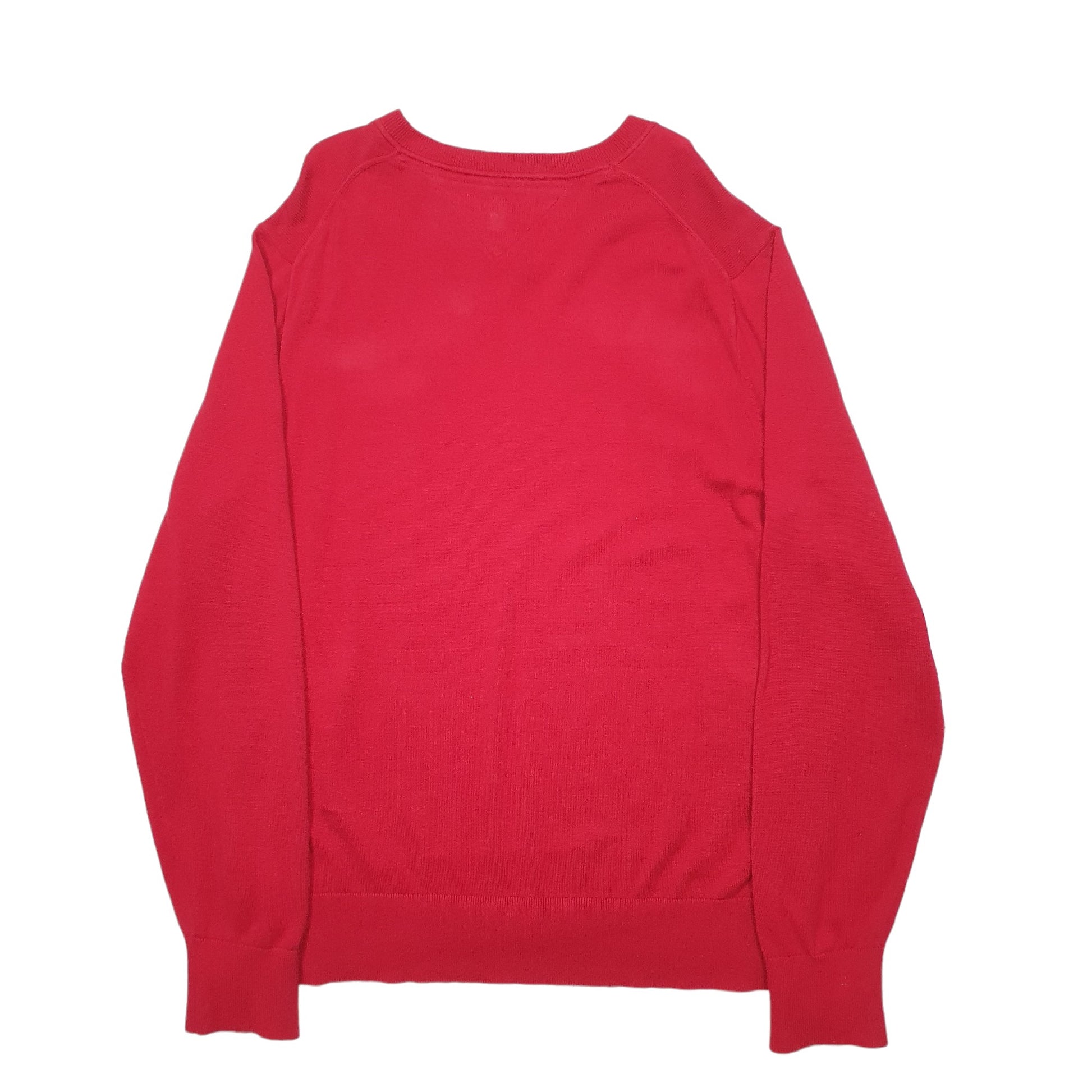 Mens Red Tommy Hilfiger Knit Crewneck Jumper