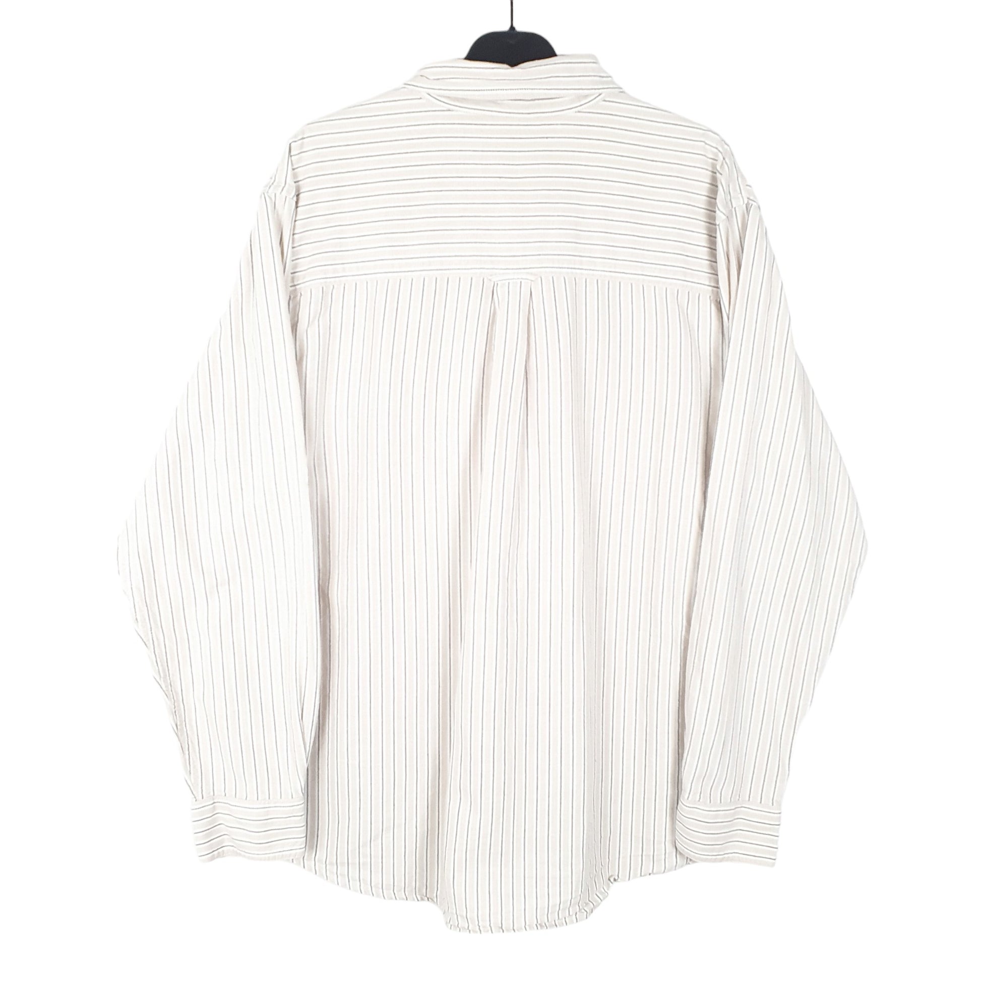 Mens Cream Chaps Oxford Long Sleeve Shirt