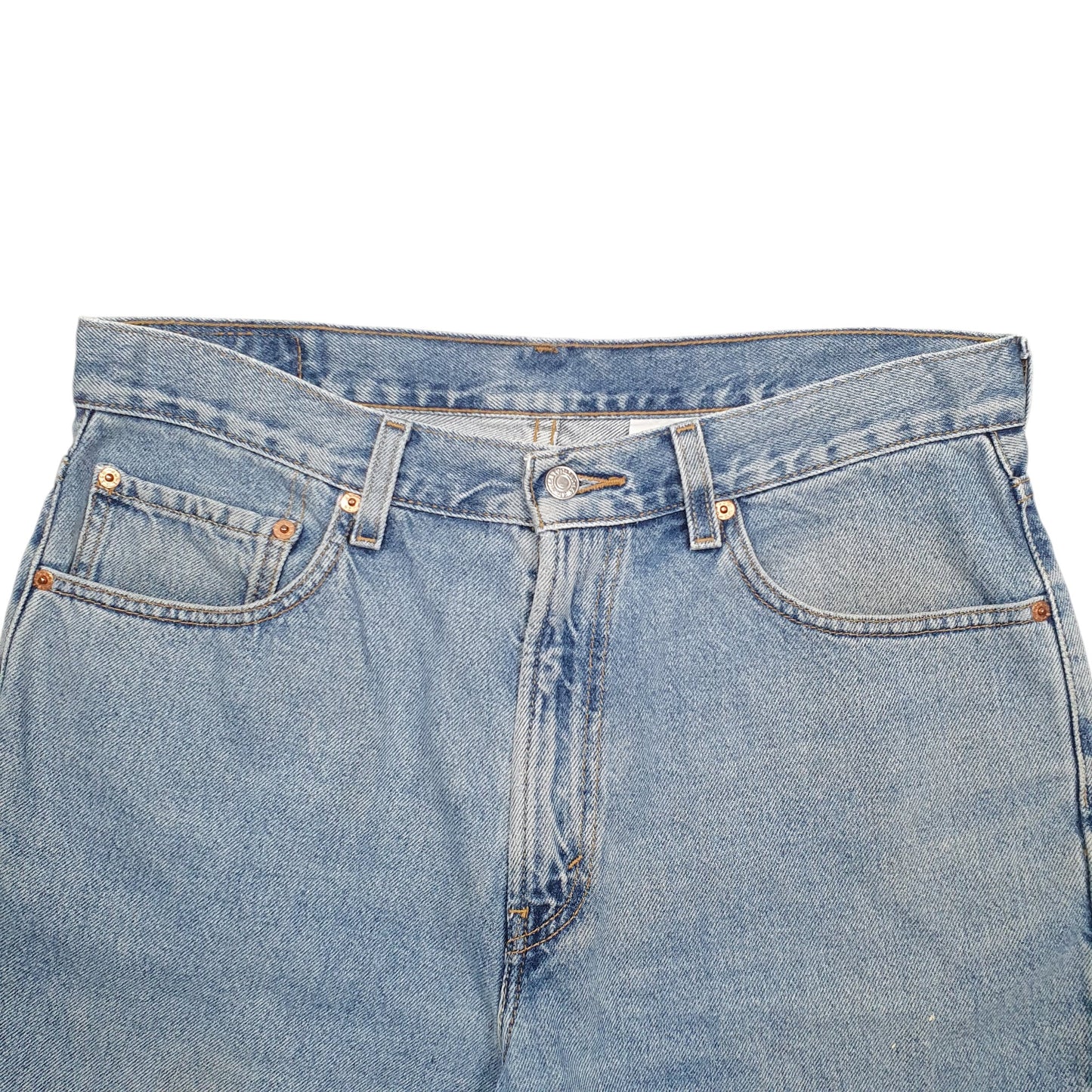 Mens Blue Levis Denim Jeans Jorts Denim Shorts