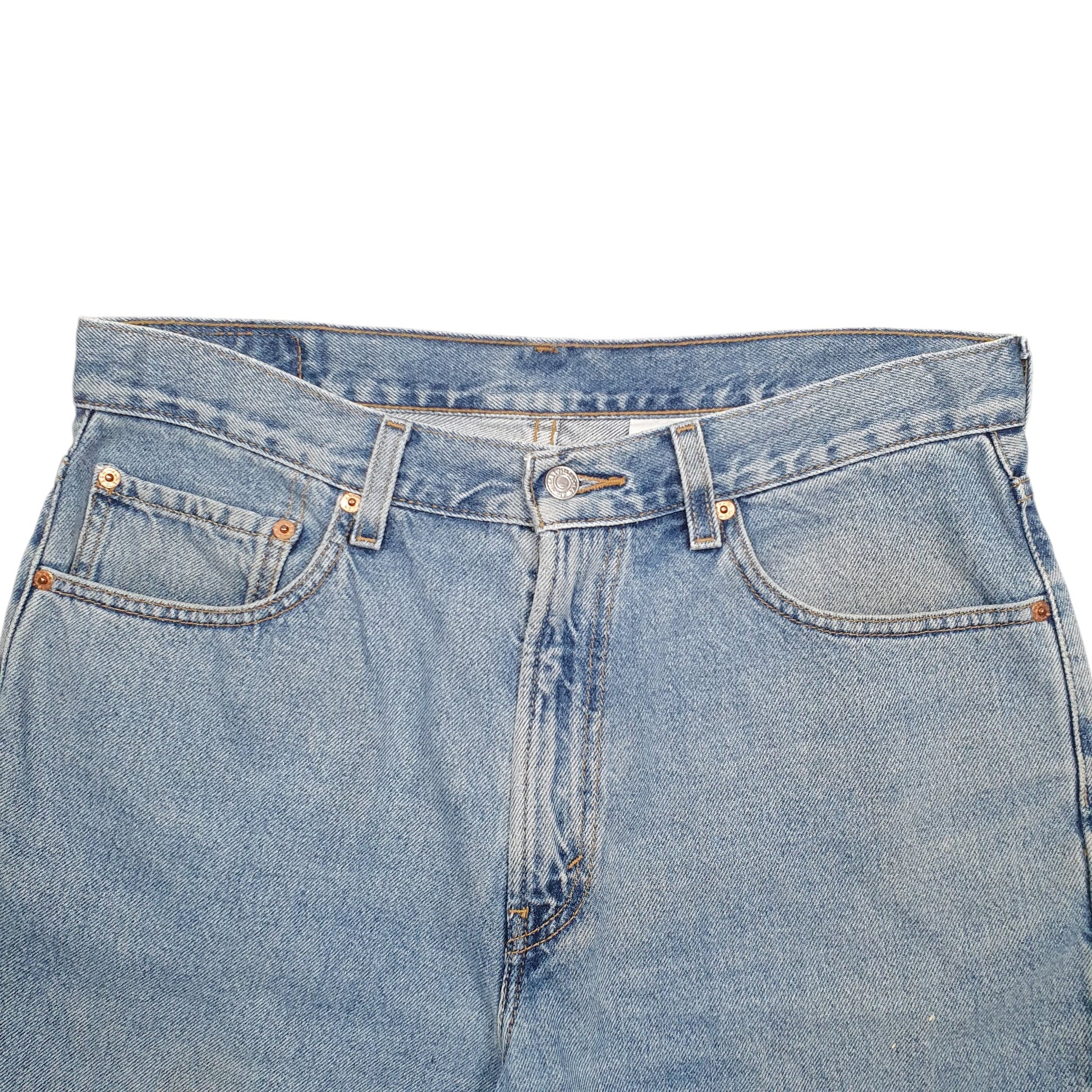 Mens Blue Levis Denim Jeans Jorts Denim Shorts