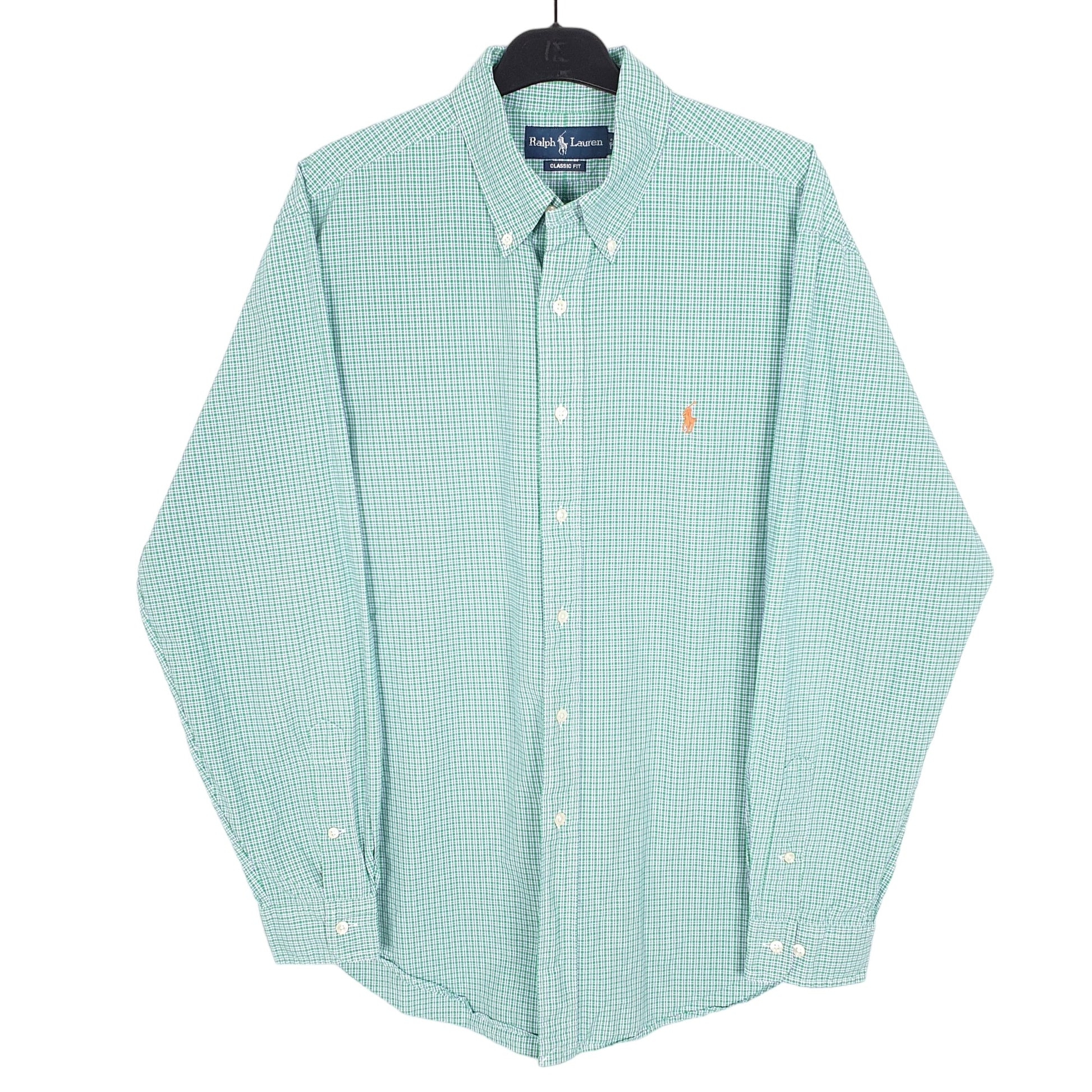 Mens Green Ralph Lauren  Long Sleeve Shirt