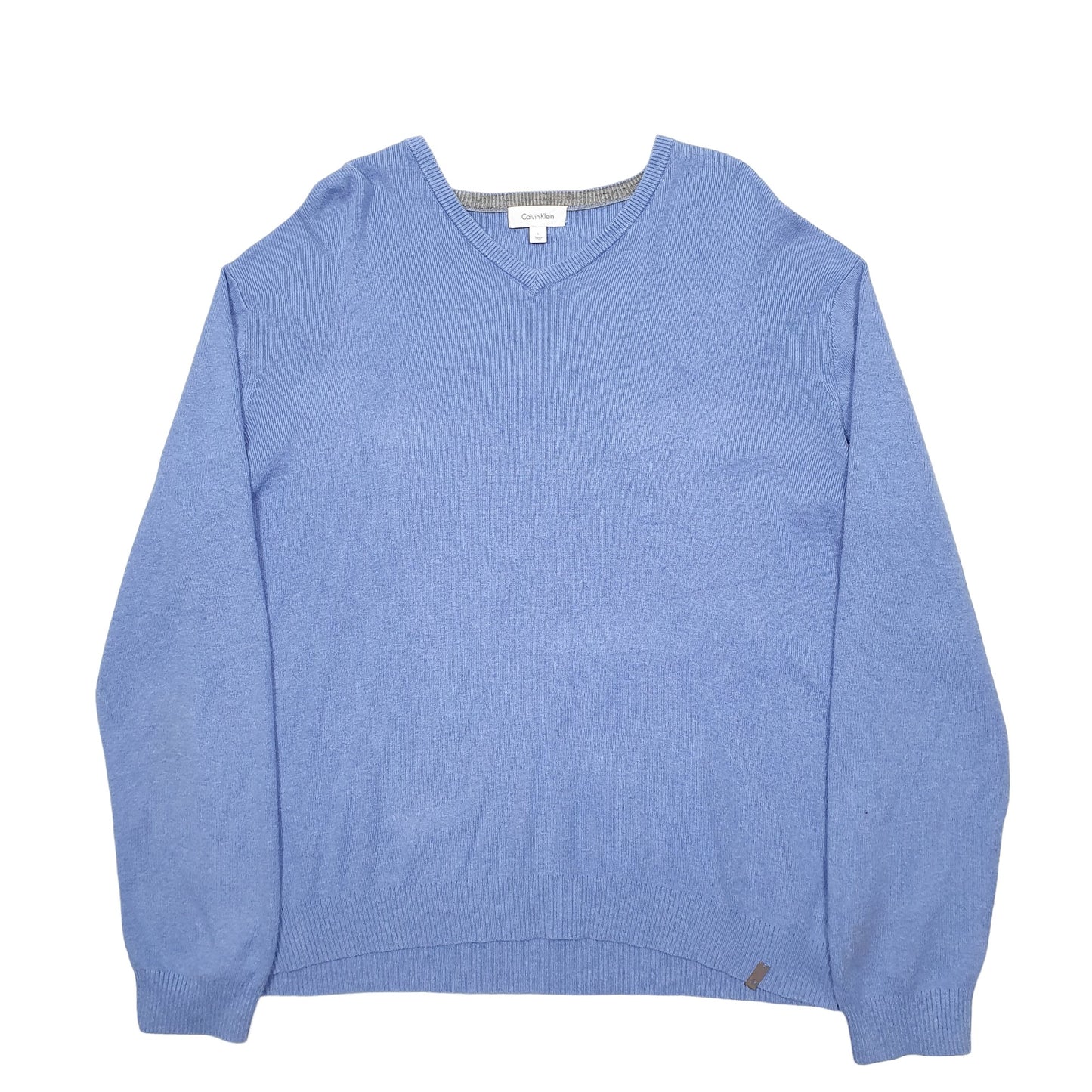 Mens Blue Calvin Klein Knit Crewneck Jumper