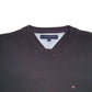 Mens Black Tommy Hilfiger Knit Crewneck Jumper