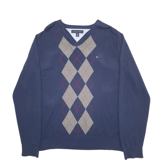 Mens Navy Tommy Hilfiger  Crewneck Jumper