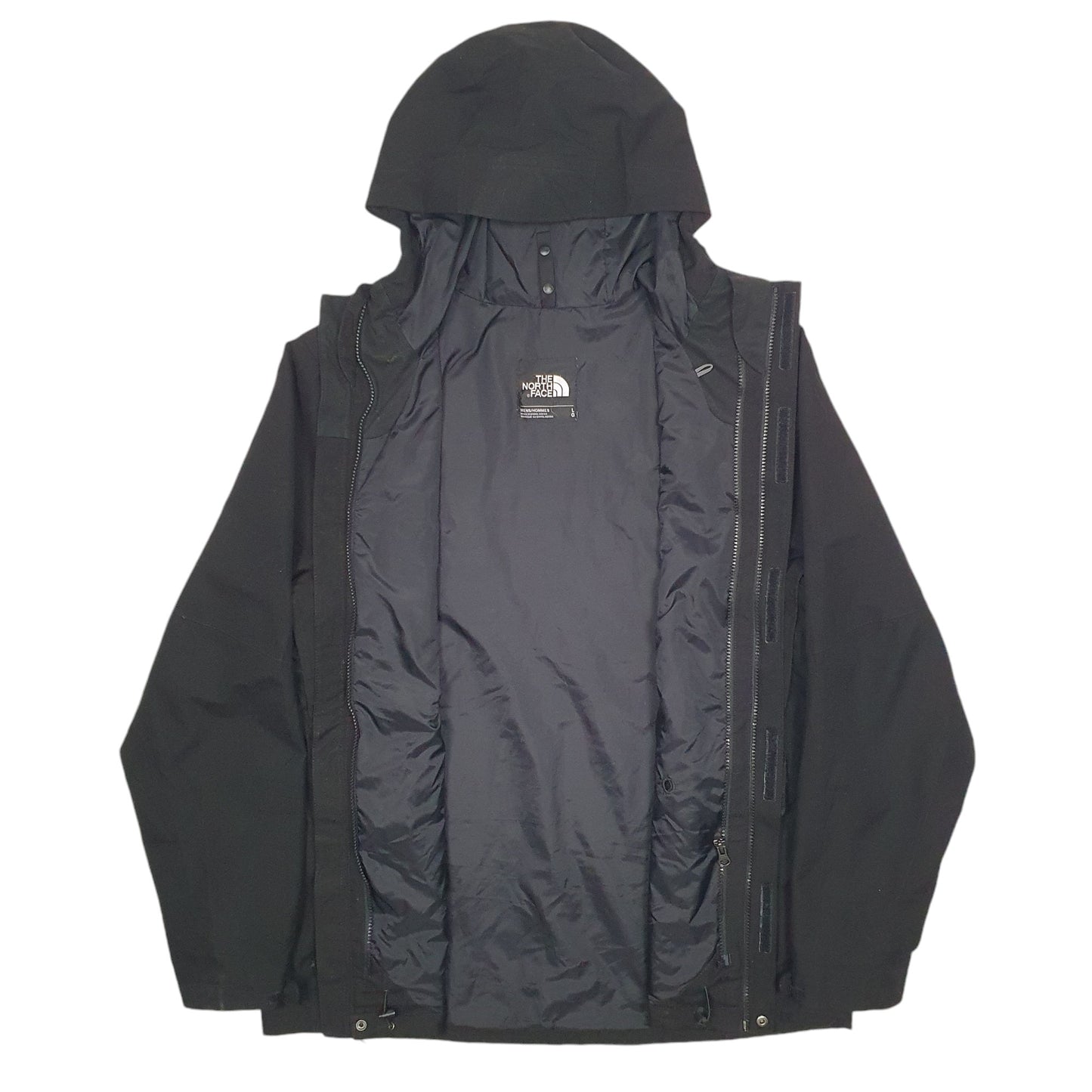 Mens Black The North Face Hyvent Raincoat Windbreaker Winter  Coat