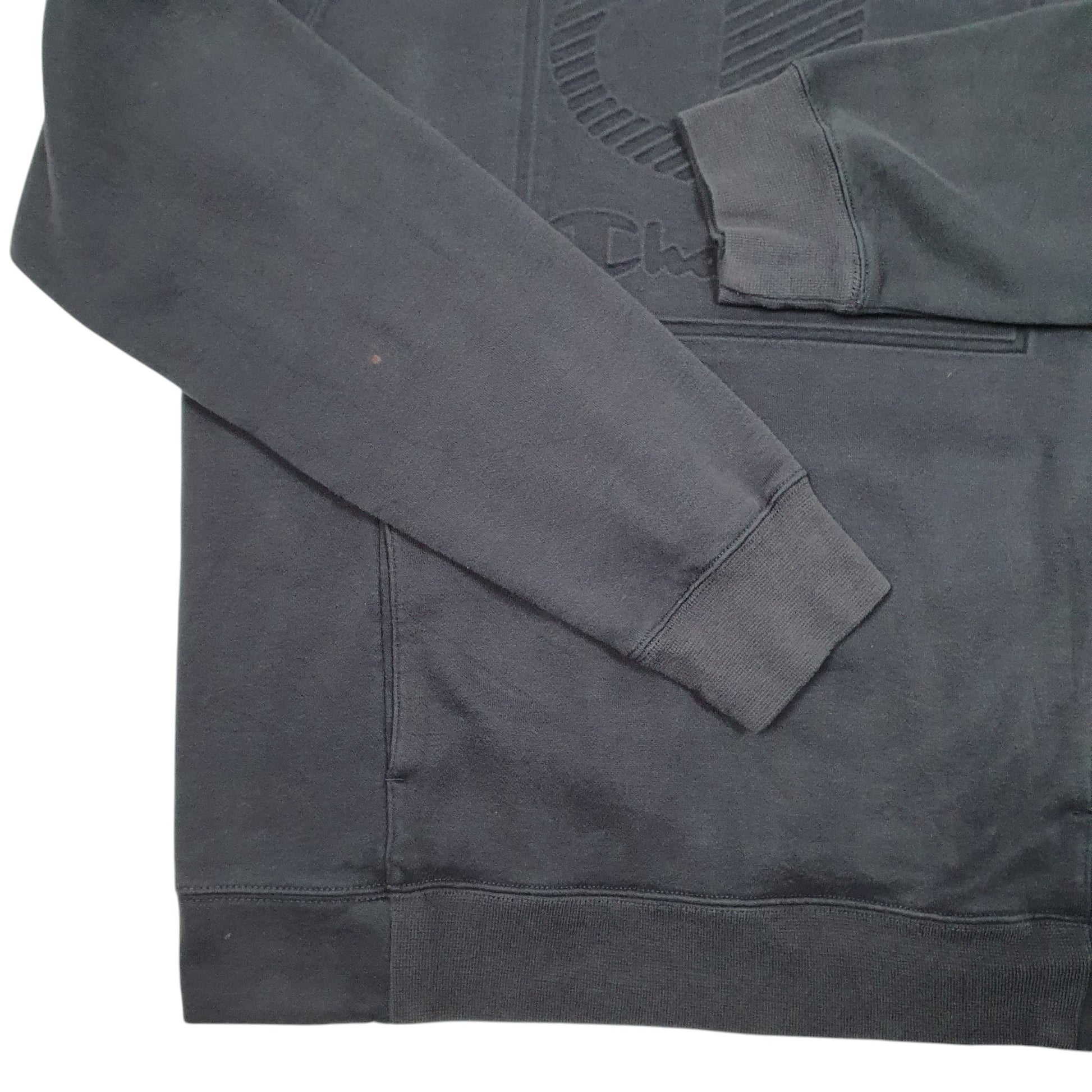 Womens Navy Champion Spellout Hoodie Jumper