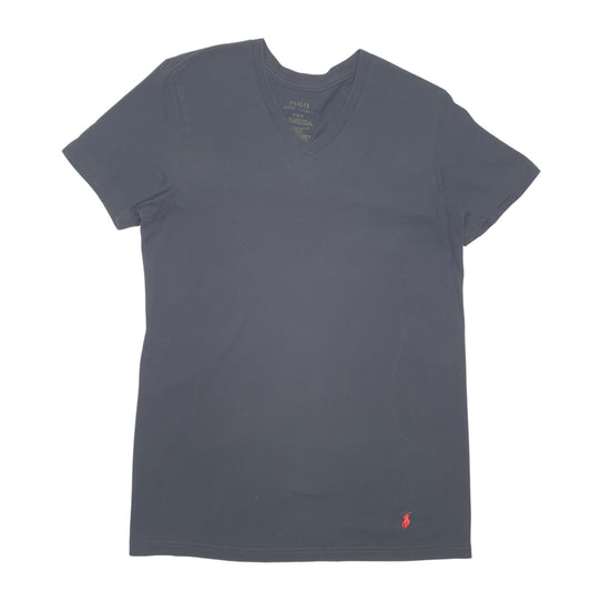Mens Black Polo Ralph Lauren V Neck Short Sleeve T Shirt