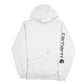 Mens Grey Carhartt Workwear Relaxed Spellout Hoodie Jumper
