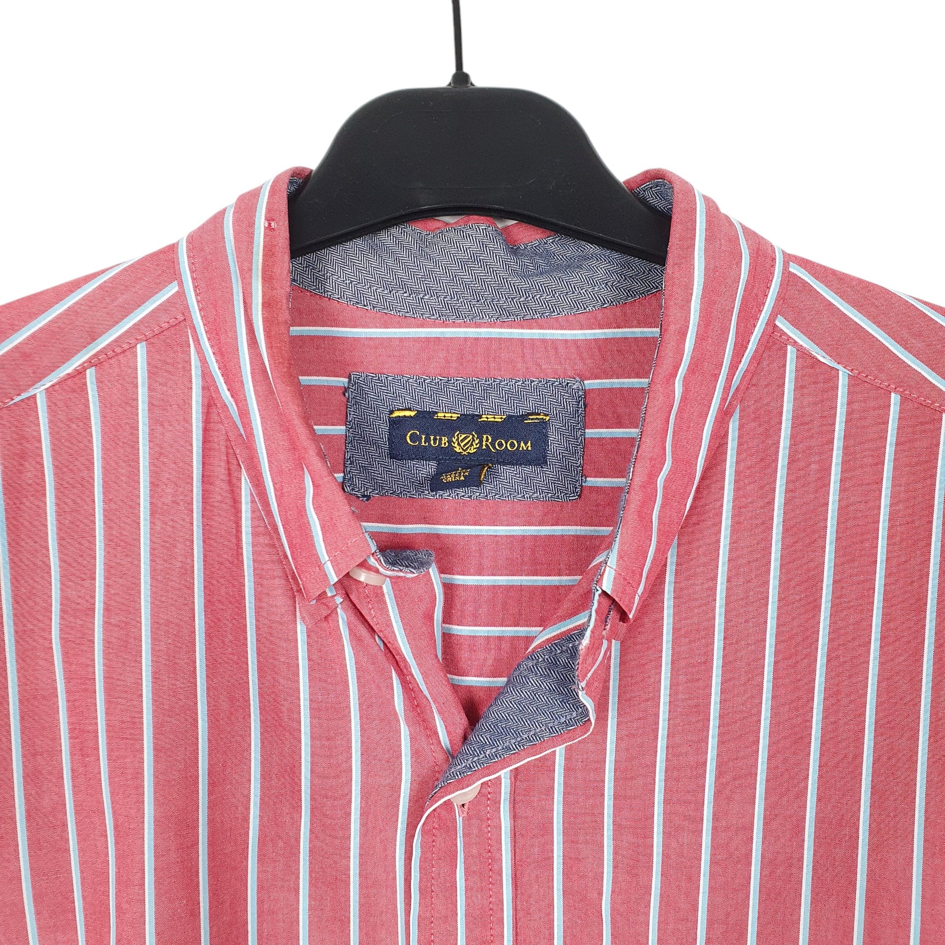 Mens Red Club Room  Long Sleeve Shirt