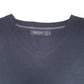 Mens Navy Nautica Knit V Neck Jumper